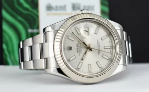Dress Watches | Sant Blanc ROLEX 18kt White Gold & Stainless Steel DateJust II Silver Index Dial Model 116334