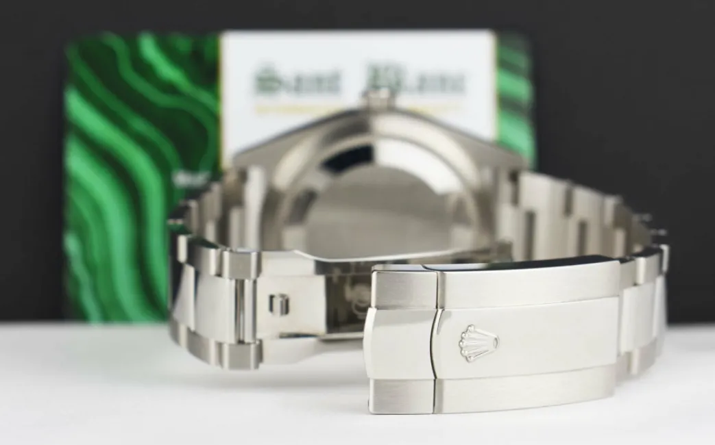 rolex_kt_white_gold__stai_6-12.webp Pilots Classic Watches | Sant Blanc ROLEX 18kt White Gold & Stainless Steel Sky Dweller Blue Dial Model 326934