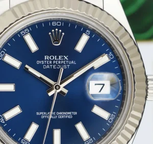 Dress Watches | Sant Blanc ROLEX 18kt White Gold & Stainless Steel DateJust II Blue Index Dial w/ Card Model 116334