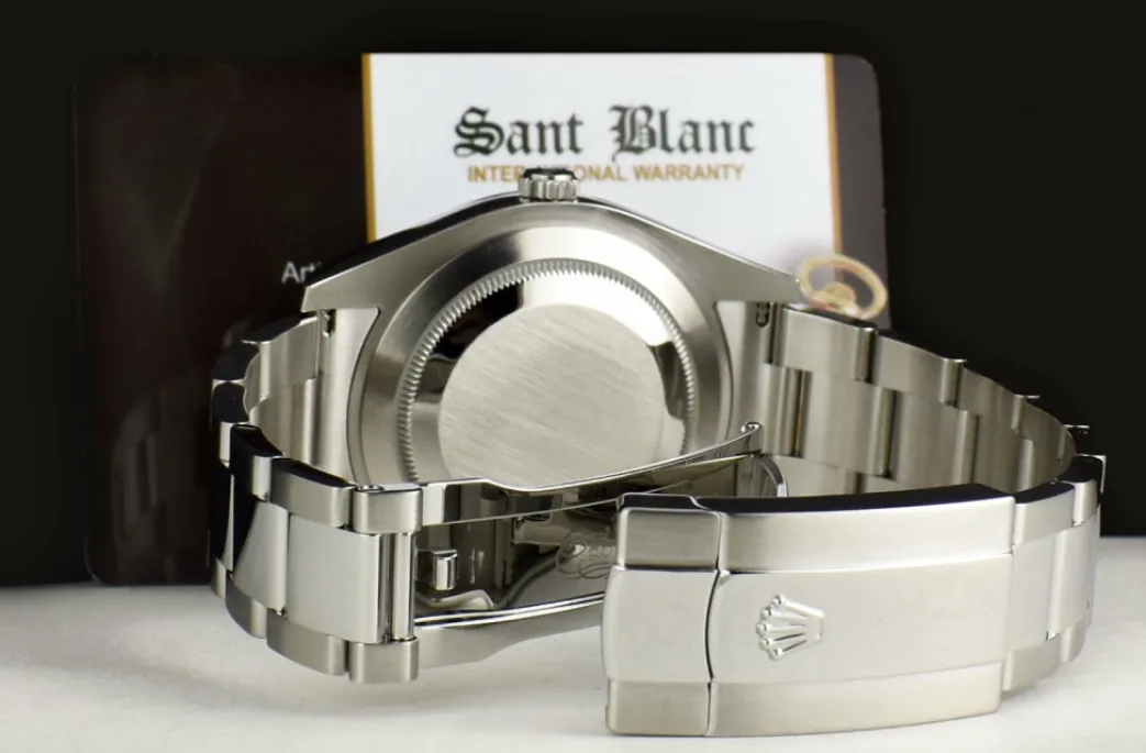rolex_kt_white_gold__stai_7-6.webp Dress Watches | Men's Watches | Sant Blanc ROLEX 18kt White Gold & Stainless Steel DateJust II Rhodium Gray Diamond Dial Model 116334