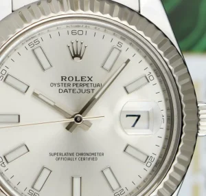 Dress Watches | Sant Blanc ROLEX 18kt White Gold & Stainless Steel DateJust II Silver Index Dial Model 116334