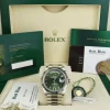 Men's Watches | President Dress Watches | Sant Blanc ROLEX 18kt White Gold Day Date 40 President Green Roman Dial Model 228239