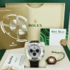 Racing Professional Watches | Sant Blanc ROLEX 18kt White Gold Daytona Steel Slate Panda Leather Strap Model 116519