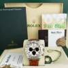 Racing Professional Watches | Sant Blanc ROLEX 18kt White Gold Daytona "Panda" Dial Honey Brown Strap Model 116519