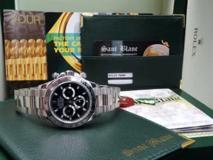 Men's Watches | Racing Professional Watches | Sant Blanc ROLEX 18kt White Gold Daytona Black Index Dial Model 116509