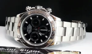 Men's Watches | Racing Professional Watches | Sant Blanc ROLEX 18kt White Gold Daytona Black Index Dial Model 116509