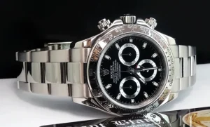 Men's Watches | Racing Professional Watches | Sant Blanc ROLEX 18kt White Gold Daytona Black Index Dial Model 116509