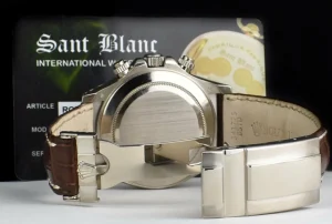 Sports Watches | Racing Professional Watches | Sant Blanc ROLEX 18kt White Gold Daytona White Arabic on Brown Strap Model 116519