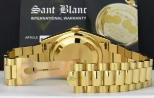 Men's Watches | President Dress Watches | Sant Blanc ROLEX 18kt Yellow Gold DayDate President Champagne Diamond Dial Model 18238