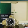 Pilots Professional Watches | Sant Blanc ROLEX 18kt Yellow Gold GMT Master II Black Dial Model 116718