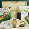 Ladies Watches | Dress Watches | Sant Blanc ROLEX Ladies 18kt Gold & Stainless Steel DateJust Champagne Stick Dial Model 69173