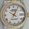 Ladies Watches | Dress Watches | Sant Blanc ROLEX Ladies 18kt Gold & Stainless Steel DateJust White Roman Dial Model 79173