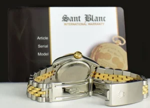 Ladies Watches | Dress Watches | Sant Blanc ROLEX Ladies 18kt Gold & Stainless Datejust Champagne Diamond Dial Model 69173
