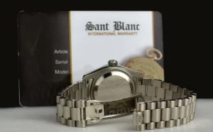 Ladies Watches | President Dress Watches | Sant Blanc ROLEX Ladies 18kt White Gold Datejust PRESIDENT Black Roman Dial Model 179179