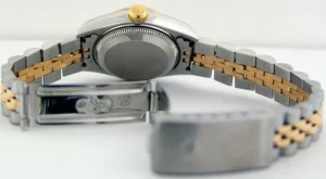 Ladies Watches | Dress Watches | Sant Blanc ROLEX Ladies 26mm 18kt Gold & Stainless DateJust Black Jubilee Arabic Dial Model 79173