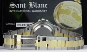 Yachting Professional Watches | Men's Watches | Sant Blanc ROLEX Ladies 29mm 18kt Gold & Stainless Yachtmaster White Index Dial Model 169623