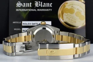 Ladies Watches | Dress Watches | Sant Blanc ROLEX Ladies 26mm 18kt Gold & Stainless Steel Datejust Champagne Diamond Dial Model 179173