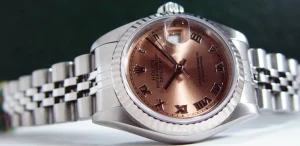 Ladies Watches | Dress Watches | Sant Blanc ROLEX Ladies 26mm 18kt White Gold & Stainless Steel DateJust Rose Roman Model 69174