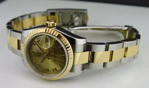 Ladies Watches | Dress Watches | Sant Blanc ROLEX Ladies 26mm 18kt Yellow Gold & Stainless Steel Datejust Champagne Concentric Dial Model 179173