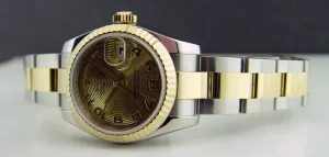 Ladies Watches | Dress Watches | Sant Blanc ROLEX Ladies 26mm 18kt Yellow Gold & Stainless Steel Datejust Champagne Concentric Dial Model 179173