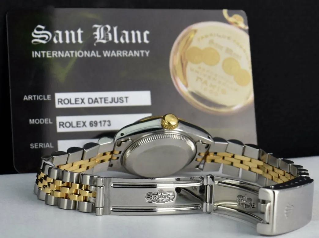 rolex_ladies_mm_kt_yellow_8-1.webp Ladies Watches | Dress Watches | Sant Blanc ROLEX Ladies 26mm 18kt Yellow Gold & Stainless Steel DateJust Silver Roman Dial Model 69173