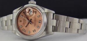 Ladies Watches | Dress Watches | Sant Blanc ROLEX Ladies 26mm Stainless Steel DateJust Rose Arabic Dial Model 79160