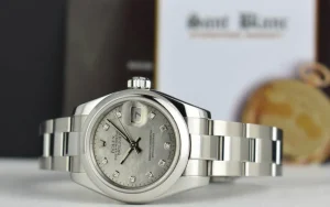 Ladies Watches | Dress Watches | Sant Blanc ROLEX Ladies Stainless Steel Datejust Mother of Pearl Gold Dust Diamond Dial Model 179160