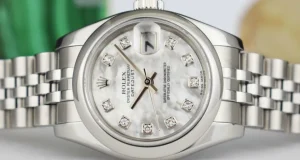 Dress Watches | Sant Blanc ROLEX Ladies Stainless Steel Datejust Mother of Pearl Diamond Jubilee Band Model 179160