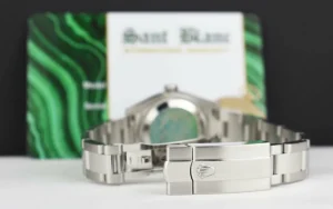 Dress Watches | Sant Blanc ROLEX Ladies Stainless Steel Datejust Mother of Pearl Diamond Oyster Band Model 179160