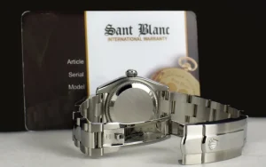 Ladies Watches | Dress Watches | Sant Blanc ROLEX Ladies Stainless Steel Datejust Mother of Pearl Gold Dust Diamond Dial Model 179160