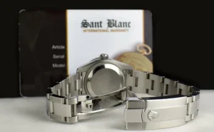 Ladies Watches | Dress Watches | Sant Blanc ROLEX Ladies White Gold & Stainless Steel Datejust Tahitian Mother of Pearl Diamond Dial Model 179384