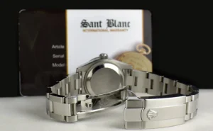 Ladies Watches | Dress Watches | Sant Blanc ROLEX Ladies White Gold & Stainless Steel Mother of Pearl Goldust Diamond Dial Model 179384