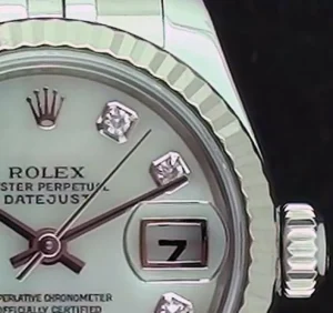 Ladies Watches | Dress Watches | Sant Blanc Rolex Ladies White Gold & Stainless Steel Pearl Diamond Dial DateJust Model 179174