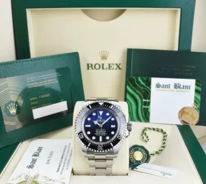 Deep Diving Professional Watches | Sant Blanc ROLEX 44m Stainless Steel Deepsea SeaDweller James Cameron D-Blue Card Model 136660