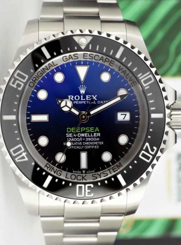 Deep Diving Professional Watches | Sant Blanc ROLEX 44m Stainless Steel Deepsea SeaDweller James Cameron D-Blue Card Model 136660