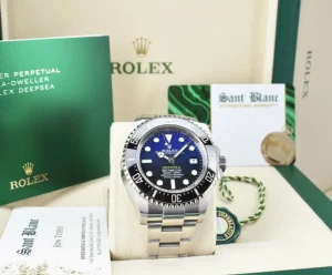 Deep Diving Professional Watches | Sant Blanc ROLEX 44m Stainless Steel Deepsea SeaDweller James Cameron D-Blue Card Model 136660