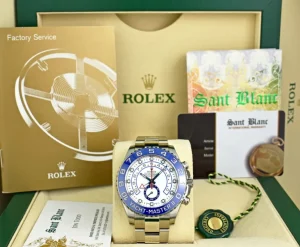 Yachting Professional Watches | Men's Watches | Sant Blanc ROLEX Men 44mm Stainless Steel YachtMaster II Blue Hands Model 116680