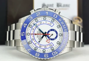 Yachting Professional Watches | Men's Watches | Sant Blanc ROLEX Men 44mm Stainless Steel YachtMaster II Blue Hands Model 116680