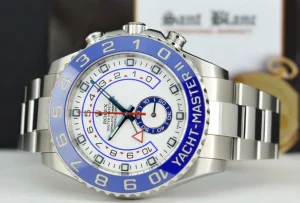 Yachting Professional Watches | Men's Watches | Sant Blanc ROLEX Men 44mm Stainless Steel YachtMaster II Blue Hands Model 116680