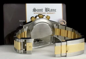 Sports Watches | Men's Watches | Sant Blanc ROLEX Mens 18kt Gold & Stainless Steel Daytona White Index Dial Model 116503