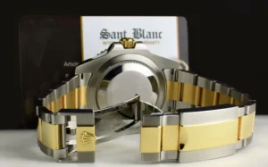 Men's Watches | Pilots Professional Watches | Sant Blanc ROLEX Mens 18kt Gold & Stainless Steel GMT Master II Black Dial Model 116713