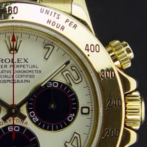 Sports Watches | Men's Watches | Sant Blanc ROLEX Mens 18kt Gold Daytona White Black Panda Arabic Dial Model 116528