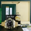 Pilots Professional Watches | Sant Blanc ROLEX Mens 18kt Gold 40mm GMT Master II Black 116718