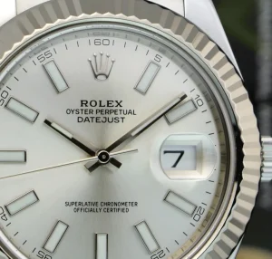 Dress Watches | Men's Watches | Sant Blanc ROLEX Mens 18kt White Gold & Stainless Steel DateJust II Silver Index Dial Model 116334