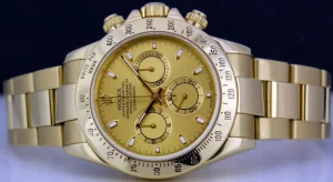 Sports Watches | Racing Professional Watches | Sant Blanc ROLEX Mens 40mm 18kt Yellow Gold Daytona Champagne Index Model 116528