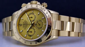 Sports Watches | Racing Professional Watches | Sant Blanc ROLEX Mens 40mm 18kt Yellow Gold Daytona Champagne Index Model 116528