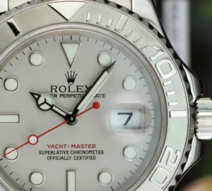 Yachting Professional Watches | Sports Watches | Sant Blanc ROLEX Mens 40mm Platinum & Stainless Steel YachtMaster Platinum Index Model 16622