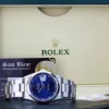 Men's Watches | Dress Watches | Sant Blanc ROLEX Men's 36mm Stainless Steel Datejust Blue Stick Dial Model 16200