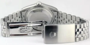 Men's Watches | Dress Watches | Sant Blanc ROLEX Men's 36mm Stainless Steel Datejust White Stick Dial Model 16200