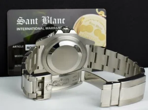 Sports Watches | Pilots Professional Watches | Sant Blanc ROLEX Mens 40mm Stainless Steel GMT Master II Black CERAMIC Bezel Model 116710LN